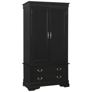 Louis Phillipe Armoire, Black