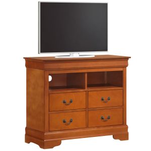 Louis Phillipe Media Chest, Oak