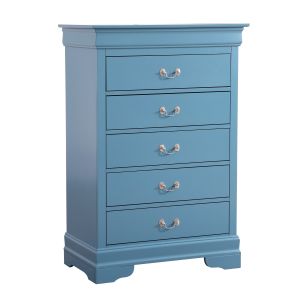 Louis Phillipe Chest, Teal