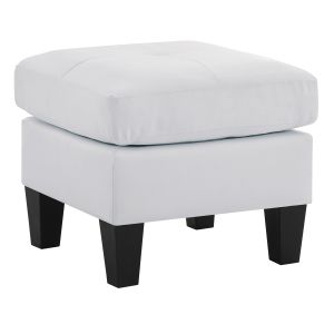 Newbury Ottoman, White