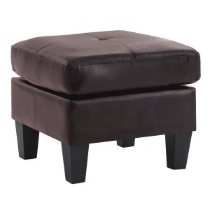 Newbury Ottoman, Dark Brown