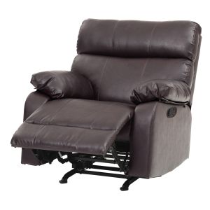 Manny Rocker Recliner, Dark Brown
