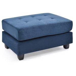 Malone Ottoman, Navy Blue