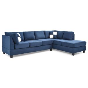 Malone Sectional, Navy Blue