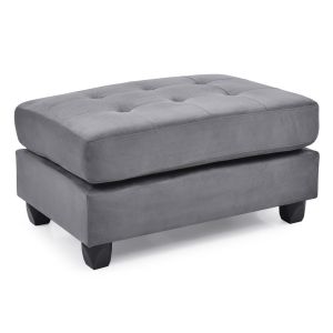 Malone Ottoman, Gray