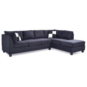 Malone Sectional, Black