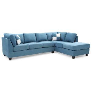 Malone Sectional, Aqua