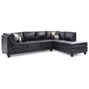 Malone Sectional, Black