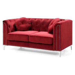 Pompano Loveseat, Burgundy