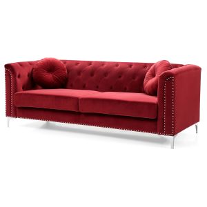 Pompano Sofa, Burgundy