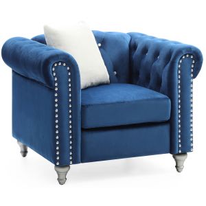 Raisa Chair, Navy Blue