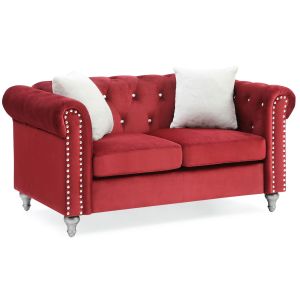 Raisa Loveseat, Burgundy