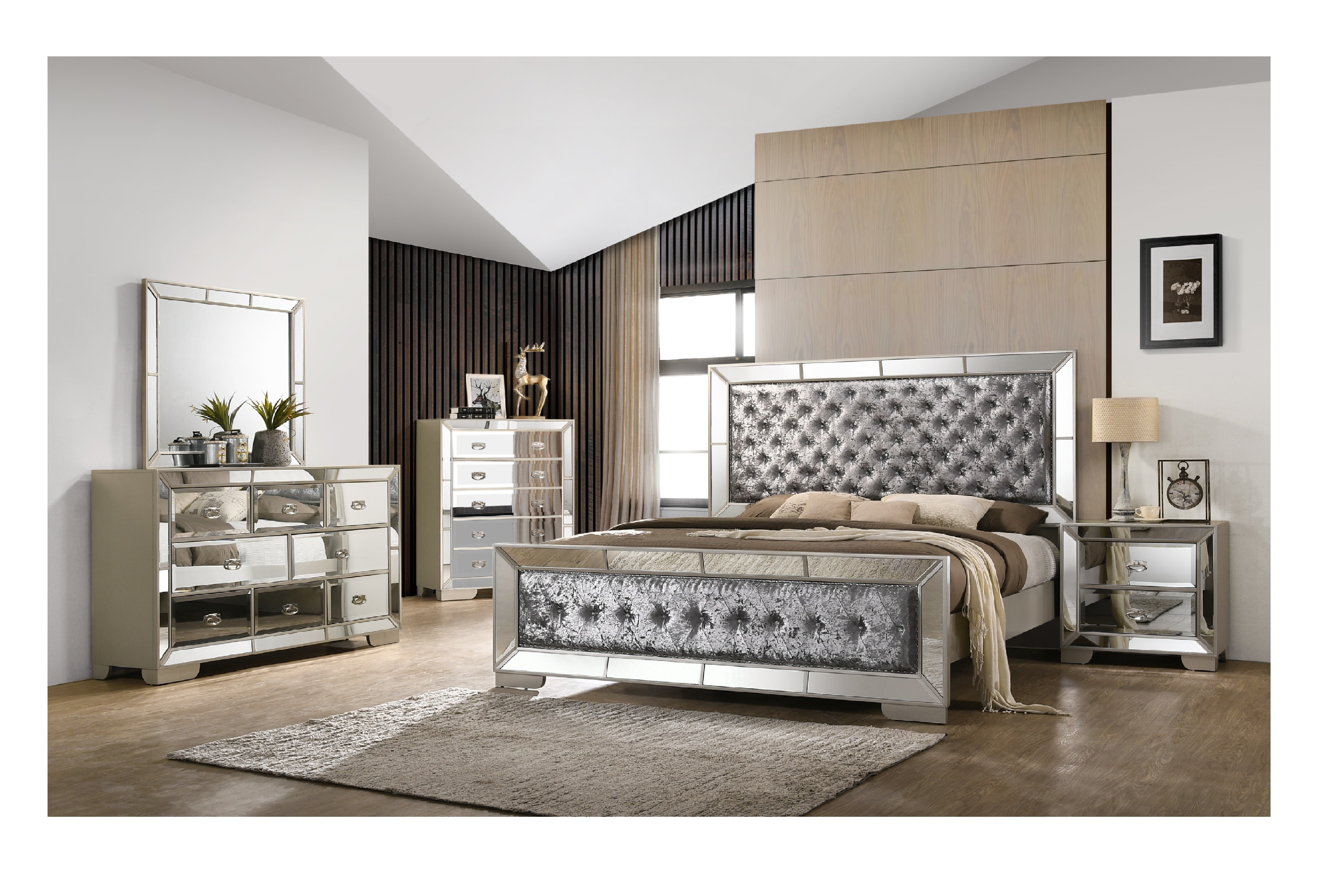 G5400 Bedroom in Dark Oak by Glory Furniture w/Options